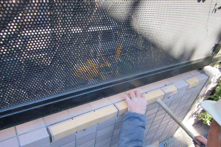 外構タイル補修