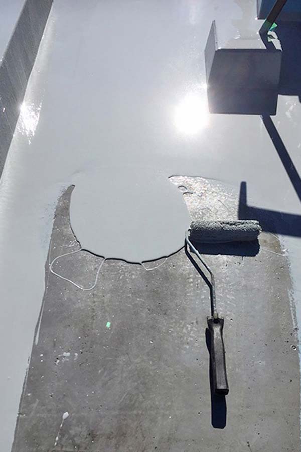 ウレタン塗膜防水工事②